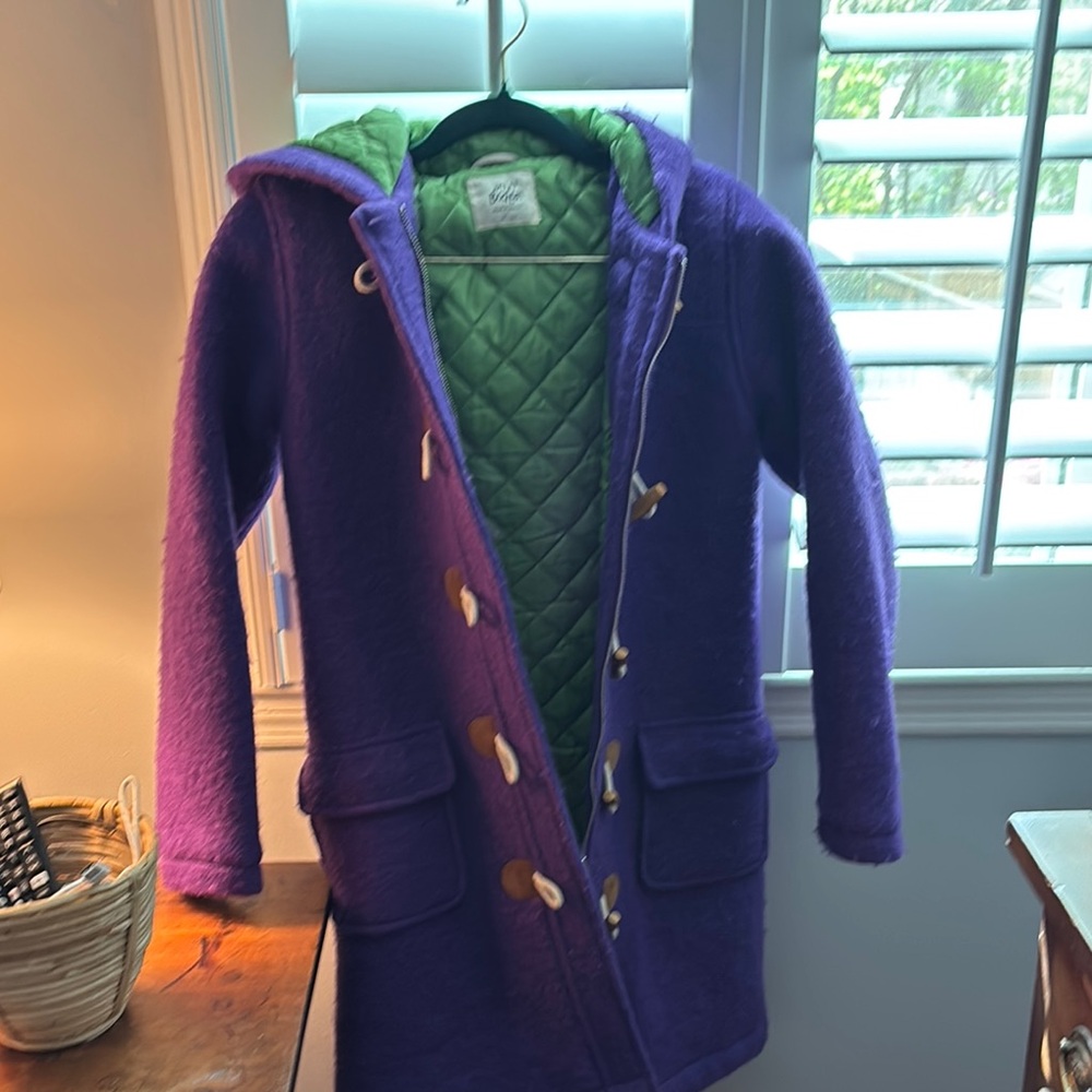 Purple and Green Kids Coat